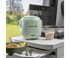 Reishunger mini ryžių viryklė, keramikinė danga, 0,3 l talpos, 120 W, žalia, 533-MRK-GRÜN