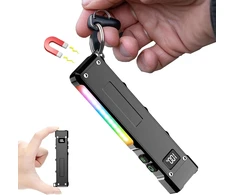 Relybo LED žibintuvėlis su UV 395 nm, 9 režimai, įkraunamas, IPX6 atsparumas vandeniui, FP110