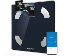 RENPHO išmaniosios kūno sudėties svarstyklės, Bluetooth, 180 kg talpa, didelis ekranas, R-A006