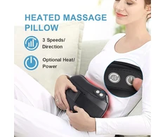 RENPHO Shiatsu masažinė pagalvė nugarai ir kaklui su šildymu, 3 greičiai RF-NM067