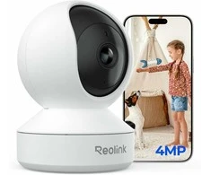 Reolink E1 4MP Wi-Fi vidaus IP stebėjimo kamera su PTZ ir dvipusiu garsu