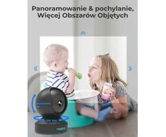 Reolink E1 Pro vidinė 4MP WiFi PTZ IP kamera, juoda