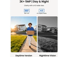 Reolink laidinis vaizdo durų skambutis PoE 5 MP, 180° matymo kampas Doorbell-P