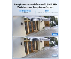 Reolink lauko IP kamera PoE 5 MP su žmonių ir transporto priemonių aptikimu RLC-510A