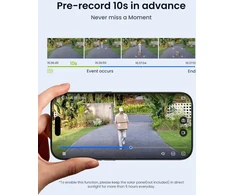 Reolink lauko stebėjimo kamera 4K, Wi-Fi 6, saulės baterija, naktinis matymas, Altas PT Ultra juoda