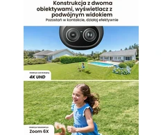Reolink lauko Wi-Fi stebėjimo kamera su prožektoriumi 4K PTZ ir 6x priartinimu TrackFlex Floodlight WiFi