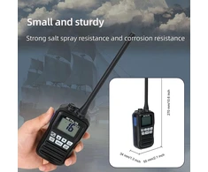 Retevis jūrinė nešiojamoji racija RM01 VHF, 88 kanalai, IP67, EUA9230A