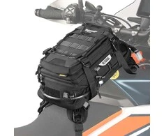 Rhinowalk motociklo bako krepšys su MOLLE sistema, 1,5 l, juodas