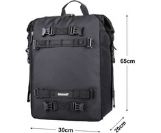 Rhinowalk vandeniui atspari daugiafunkcė motociklo bagažinė 30 l juoda X216Bl-30L