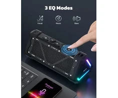 RIENOK nešiojamas Bluetooth garsiakalbis 30 W, IPX7 atsparus vandeniui, EQ, su LED apšvietimu, S11