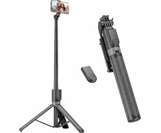 RISEOFLE 180 cm aliumininis lengvas telefono trikojis ir selfie lazda su bevieliu pulteliu