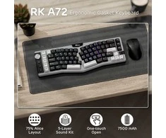 RK ROYAL KLUDGE belaidė mechaninė klaviatūra A72 Alice, 68 % dydžio, 72 klavišai, QWERTY, Hot-Swap, 7500 mAh