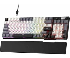 RK ROYAL KLUDGE C96 HE mechaninė žaidimų klaviatūra, magnetiniai Hall jungikliai, RGB, laidinė, 96 klavišai