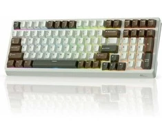 RK ROYAL KLUDGE F99 belaidė mechaninė klaviatūra, 100 klavišų, 3 režimų, RGB apšvietimas