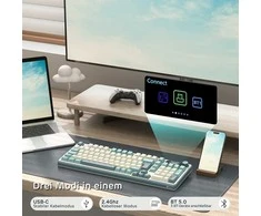 RK ROYAL KLUDGE mechaninė belaidė klaviatūra S98, 98 klavišai, QWERTZ, Bluetooth, USB-C, Hot-Swap