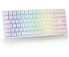 RK ROYAL KLUDGE mechaninė belaidė žaidimų klaviatūra 75 % TKL, 85 klavišai, QWERTZ, RGB, RK84-DE