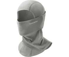 Kepurė ROCKBROS žieminė balaklava sportui iš poliesterio ir elastano, šviesiai pilka, unisex, 13427345001/RBS