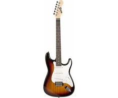 RockJam Sunburst Pilno dydžio elektrinės gitaros komplektas