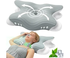 Rokehr ergonominė ortopedinė kaklo pagalvė iš atminties putų 62 × 42 cm ZSY303