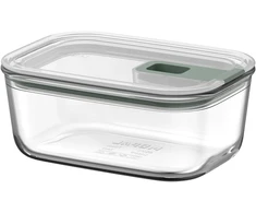 Rosti Mepal Mepal stiklinis maisto laikymo indas EasyClip, 700 ml, hermetiškas, šalavijų žalios spalvos