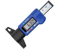 RUIZHI skaitmeninis padangų protektoriaus gylio matuoklis su LCD ekranu 0–25,4 mm 118