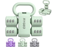 RYGEO reguliuojamų hantelių rinkinys 4 viename, 0,9–2,3kg, HLV001