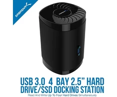 SABRENT diskų dokavimo stotelė 4 x 2,5 col. SATA SSD/HDD, USB 3.0, DS-4SSD