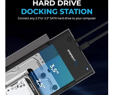 Sabrent standžiųjų diskų dokas USB 3.0 SATA 2.5/3.5 col., UASP, EC-DFLT