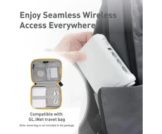 Šakotuvas GL.iNet dviejų juostų kelioninis Wi-Fi maršrutizatorius AC1200, Gigabit LAN, OpenWrt, GL-SFT1200
