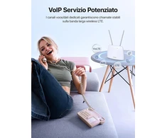 Šakotuvas Tenda 4G LTE Wi-Fi maršrutizatorius Cat4, 300 Mbps, VoLTE, SIM, 4G06