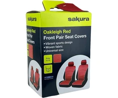 Sakura universalūs raudoni priekinių automobilio sėdynių užvalkalai, SS5402