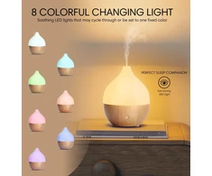 Drėkintuvas SALKING ultragarsinis eterinių aliejų difuzorius 100 ml su LED apšvietimu SK200267EU