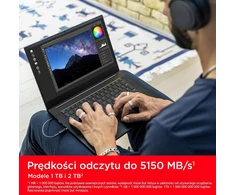 SanDisk vidinis 500 GB M.2 2280 NVMe SSD, PCIe Gen4, 5000 MB/s, SDSSDX3N-500G-G26