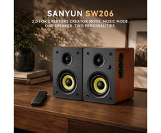 Sanyun lentyninės aktyvios garso kolonėlės 2.0 80 W Bluetooth 5.4 SW206