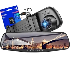Save automobilinis vaizdo registratorius veidrodėlyje su galinio vaizdo kamera, 1080p GT-600