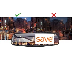 Save automobilinis vaizdo registratorius veidrodėlyje su galinio vaizdo kamera, 1080p GT-600