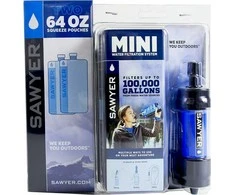 Sawyer vandens filtravimo sistema Mini, asmeniniam naudojimui, membrana, 15 cm, SP128 + SP114