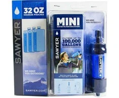 Sawyer vandens filtravimo sistema Mini, ultralengvas lauko vandens filtras SP128 &amp; SP113