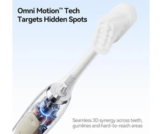 seago OminiMotion elektrinis dantų šepetėlis su 4 keičiamomis galvutėmis SG-2812