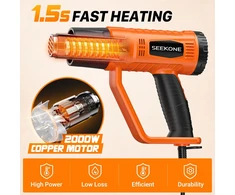 SEEKONE karšto oro pistoletas 2000 W, 400–600 °C, 4 antgaliai, HG886