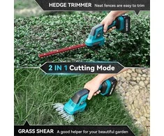 Seesii akumuliatorinės 2‑in‑1 žolės ir krūmų žirklės SH300, 150 mm peilis, 4000 mAh