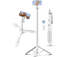 SelfieShow 179 cm aliuminis telefono ir fotoaparato trikojis su nuotolinio valdymo pulteliu