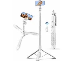 SelfieShow 179 cm aliuminis telefono ir fotoaparato trikojis su nuotolinio valdymo pulteliu
