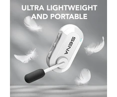 Sena belaidė komunikacijos sistema BiKom 20 su Bluetooth 4.0, aktyvia triukšmo slopinimu, USB-C, 20 g, balta