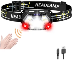 SENDALE įkraunamas LED galvos žibintas 5000 lm USB-C td08