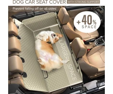 SHARLOVY vandeniui atsparus automobilio galinės sėdynės užvalkalas šunims, tvirtas Oxford audinys, 160x132 cm, dogcarseat-01