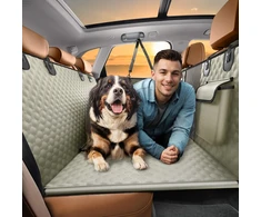 SHARLOVY vandeniui atsparus automobilio galinės sėdynės užvalkalas šunims, tvirtas Oxford audinys, 160x132 cm, dogcarseat-01