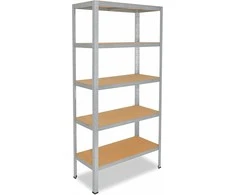 shelfplaza metalinė lentyna 200 x 60 x 50 cm, 5 lentynos, 175 kg apkrova vienai lentynai, ocinkuota
