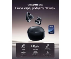 SHOKZ atviros ausinės Bluetooth 5.4, Dolby Audio, greitas įkrovimas, 40 valandų veikimas, OpenDots ONE