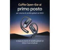 SHOKZ atviros konstrukcijos belaidės ausinės OpenFit Air, Bluetooth, mikrofonas, IP54, T511